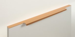 Ray торцевая мебельная ручка для фасадов 450 мм сатиновое золото