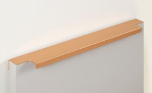 Ray торцевая мебельная ручка для фасадов 300 мм сатиновое золото