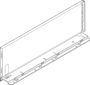 Царга LEGRABOX pure, высота C (177 мм), НД=350 мм, левая, серый орион