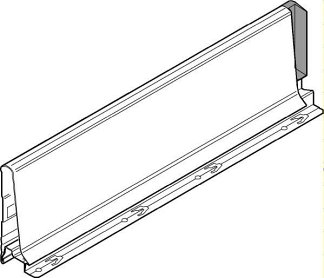 TANDEMBOX, царга 115/500мм, серая, левая