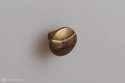 FB028 мебельная ручка-кнопка старая бронза