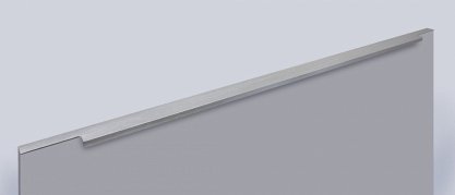 Ray торцевая мебельная ручка для фасадов 900 мм нержавеющая сталь
