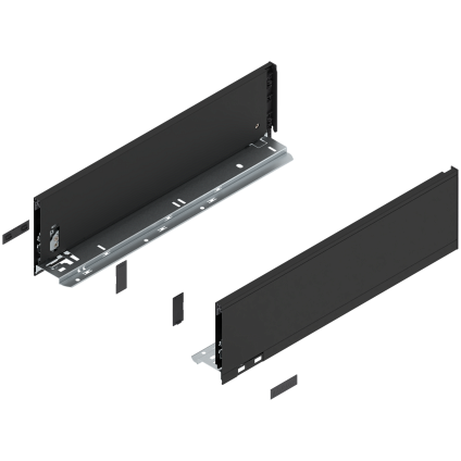 LEGRABOX, Комплект царг, высота K (128,5 мм), НД=450 мм, терра-черный