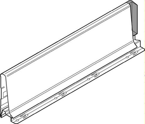 TANDEMBOX, царга 115/500мм, серая, левая
