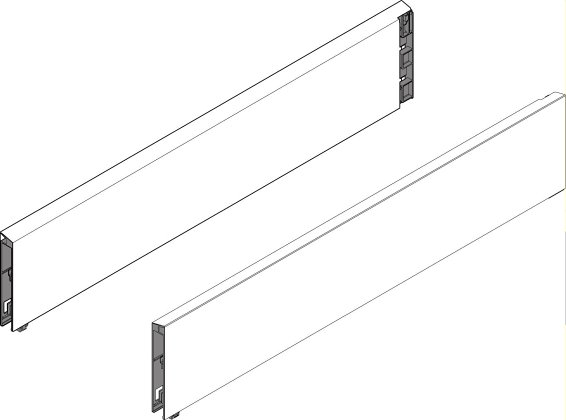 TANDEMBOX, BOXCAP 450мм, черн., комплект