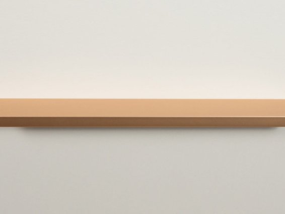 Ray торцевая мебельная ручка для фасадов 400 мм сатиновое золото