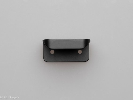 WMN450 торцевая мебельная ручка-профиль 50 мм черный матовый