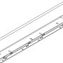 LEGRABOX царга, высота M (90,5 мм), НД=270 мм, левая, белый шелк