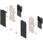 LEGRABOX, комплект держателей фасада, высота K, терра-черный