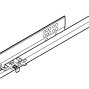 TANDEM с BLUMOTION для боковин 11-16 мм, частичного выдвижения, 30кг, 310мм, лев.