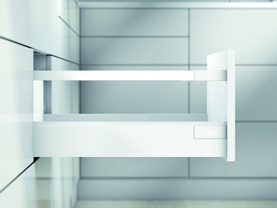 Ящик TANDEMBOX antaro с TIP-ON BLUMOTION (высота D 224, глубина 400 мм, вес ящика от 10 до 30 кг), крепление INSERTA, белый